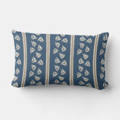 Watercolor Nautilus Zeilboot Streep | Monogram Kussen (Achterkant)