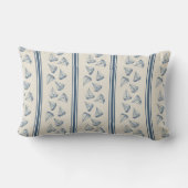 Watercolor Nautilus Zeilboot Streep | Monogram Kussen (Achterkant)