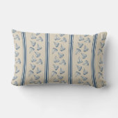 Watercolor Nautilus Zeilboot Streep | Monogram Kussen (Achterkant)