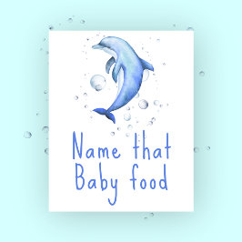 Watercolor nautisch - Noem die babyvoeding Poster