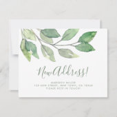 Watercolor New Address Moving Aankondiging (Voorkant)