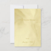 Watercolor Noelle Goud Bedankkaart (Achterkant)