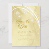 Watercolor Noelle Save The Date Kaart (Achterkant)