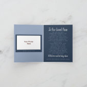 Watercolor Noordelijke Meren Gevouwen Kerst Foto Feestdagen Kaart (Binnen)