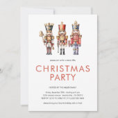 Watercolor Notenkraker Minimaal Kerstfeest Kaart (Voorkant)