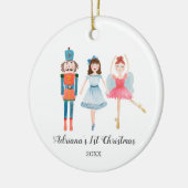 Watercolor Nutcracker Ballerina ornament (Links)
