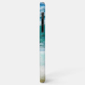 Watercolor Oceaan Monogrammed Case-Mate iPhone Hoe Case (Achterkant/links)