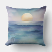 Watercolor Ocean at Twilight Nursery Pillow Kussen (Voorkant)