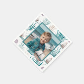 Watercolor Ocean Scene Photo Servet (Hoek)