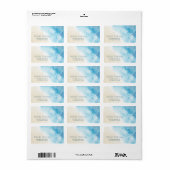 Watercolor Ocean White Turtle Etiket (Full Sheet)