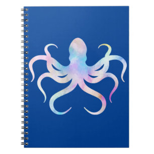 Watercolor octopus notitieboek