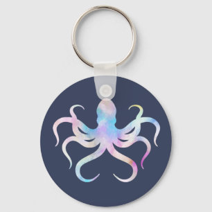 Watercolor octopus sleutelhanger