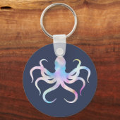 Watercolor octopus sleutelhanger (Voorkant)