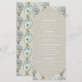 Watercolor Oester Menu (Voorkant / Achterkant)