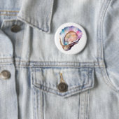 Watercolor Oester Ronde Button 5,7 Cm (In situ)