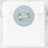 Watercolor Oester  Ronde Sticker (Tas)