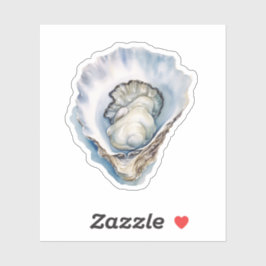 Watercolor Oester Schelp Sticker