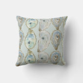 Watercolor Oesters Bruiloft Kussen (Achterkant)