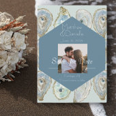Watercolor Oesters Bruiloft  Save The Date