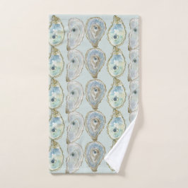 Watercolor Oesters Handdoek