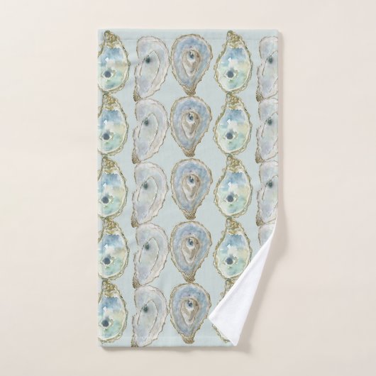 Watercolor Oesters Handdoek (Handdoek)