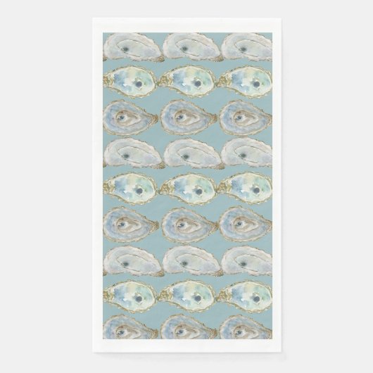 Watercolor Oesters Servet (Voorkant)
