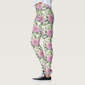 Watercolor Of Pink And Lavender Roses Leggings (Links)