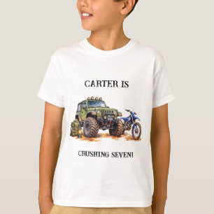 Watercolor Off-Road Avonturen Uitrusting Kinderen T-shirt