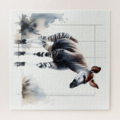 Watercolor Okapi AREF285 - Watercolor Legpuzzel (Horizontaal)