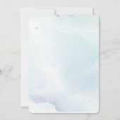 Watercolor Olifant Rozen Bladeren 1ste Kaart (Achterkant)