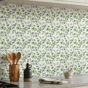 Watercolor Olijf  Tegeltje