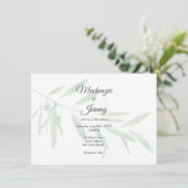 Watercolor Olijftak Kaart (Staand voorkant)