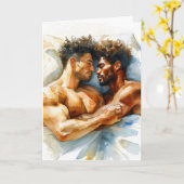 Watercolor Omhelzing Mediterrane Liefde Kaart (Gele Bloem)