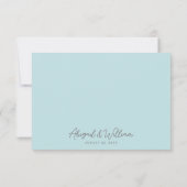 Watercolor On The Beach Wedding Bedankkaart (Achterkant)