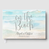 Watercolor On The Beach Wedding Gastenboek (Voorkant)