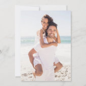 Watercolor On The Beach Wedding Save The Date (Achterkant)