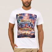 Watercolor Onafhankelijkheidsdag T-shirt (Voorkant)