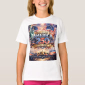 Watercolor Onafhankelijkheidsdag T-shirt (Voorkant)