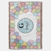 Watercolor op maat baby deken (Voorkant Verticaal)