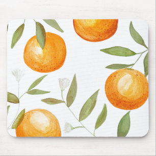 Watercolor Orange Mousepad Muismat