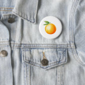 Watercolor Orange Ronde Button 5,7 Cm (In situ)