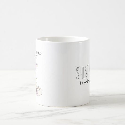 Watercolor Orchid Inspirational Mug Koffiemok (Center)