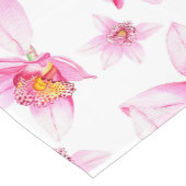 Watercolor Orchideën Ontwerp 15 Korte Tafelloper (Hoek)