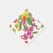 Watercolor Orchideën Ontwerp 18   Servet (Hoek)