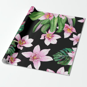 Watercolor Orchideën Ontwerp 27 Cadeaupapier