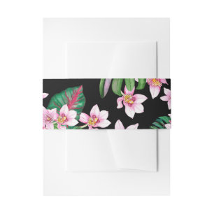Watercolor Orchideën Ontwerp 27 Uitnodiging Buik V Uitnodigingen Wikkel