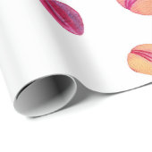Watercolor Orchideën Ontwerp 2 Cadeaupapier (Rol Hoek)