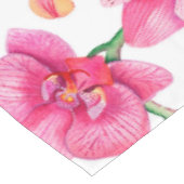 Watercolor Orchideën Ontwerp 2 Tafelkleed (Gekanteld)