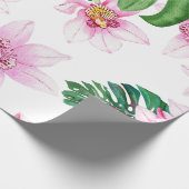 Watercolor Orchideën Ontwerp 30 Cadeaupapier (Hoek)