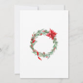 Watercolor Ornament CHRISTMAS HOLIDAY DINNER Kaart (Achterkant)